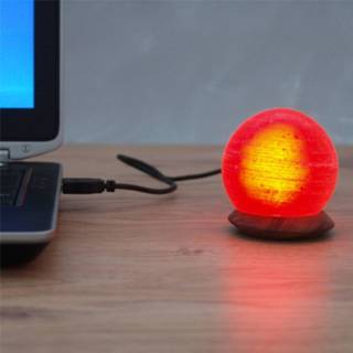 👉 Tafellamp geel Aardige Ball USB voor computer of laptop