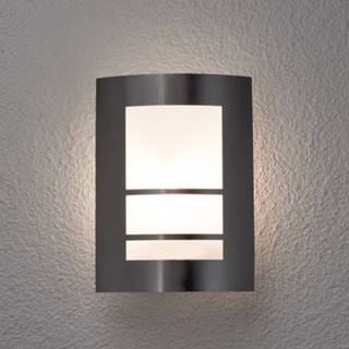 👉 Zilver roestvrij staal Mooie LED-buitenwandlamp Katalea in