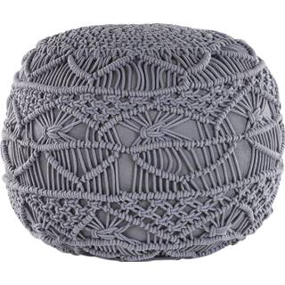 👉 Grijs Beliani Kayseri - Poef-grijs-katoen 4251682225960