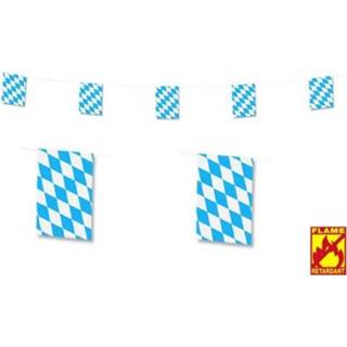 👉 Vlaggenlijn blauw wit active Oktoberfest rechthoek 6 meter 8003558025251