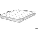 👉 Foam beige Pocketveringmatras 90 x 200 cm memory LUXUS 4251682245920