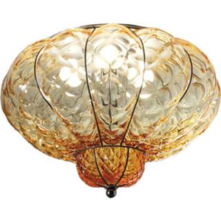 👉 Plafondlamp amber Klassieke SULTANO, 34 cm