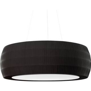 👉 Hang lamp stof warmwit wit a+ zwart Geluidsreducerende hanglamp Maxi Wheel