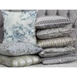 👉 Sierkussen grijs fluweel set van 2 HOSTA 4251682235846