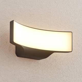👉 Buitenwandlamp antraciet aluminium warmwit a+ Lucande Vahida LED buiten wandlamp