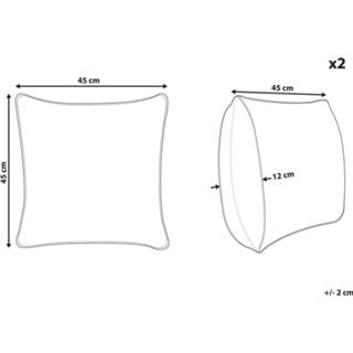👉 Sier kussen blauw Sierkussen set van 2 WARANASI 4251682263559