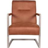 👉 Fauteuil Label51 Jim - Cognac Microfiber 8719323322714