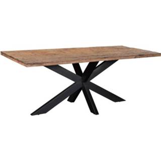 👉 Eettafel staal Livingfurn Eetkamertafel Dakota Spider Leg Riverwood Gecoat 200 Cm 7439612565561