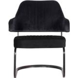 👉 Fauteuil zwart fluweel Label51 Otta - 8719323326583