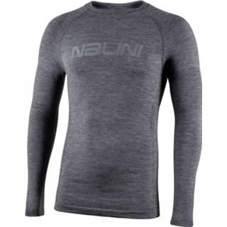 👉 XXL mannen grijs zwart Nalini - Wool Thermal L/S Merino-ondergoed maat XXL, grijs/zwart 8056516924752