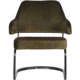 👉 Fauteuil donkergroen fluweel Label51 Otta - Army Green 8719323329140
