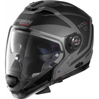 👉 Grijs zwart 2XL active Nolan N70-2 GT Glaring N-Com 046 Flat Lava Grey Black 8030635136777