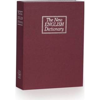 👉 Boekkluis bordeaux large Boek Kluis - 8719172418606