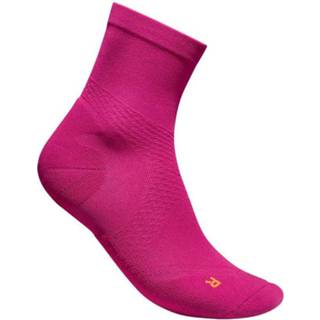 👉 Sock zwart vrouwen Bauerfeind Sports - Women's Run Ultralight Mid Cut Socks Hardloopsokken maat 38-40, 4057532262679