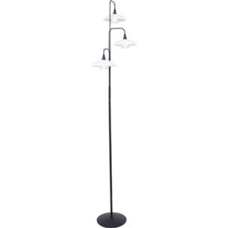 👉 Vloerlamp zwart Steinhauer tallerken LED 2659zw 8712746133608