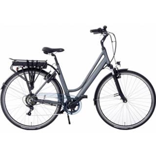 👉 Rivella Elektrische Stadsfiets Rio 28 Inch 50 Cm Dames 7v V-brakes Matgrijs