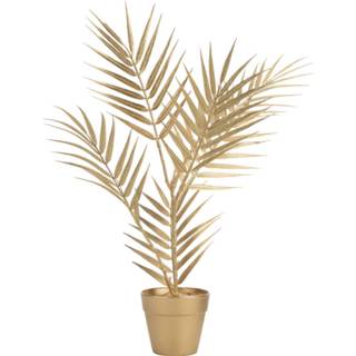 👉 Kunstplant goud kunststof Bamboo Palm In Pot H48 Cm - Kunstplanten 5400586863320