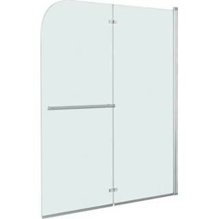 👉 Douchewand VidaXL inklapbaar met 2 panelen 120x140cm 8718475739746