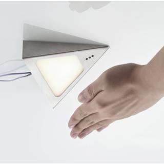 👉 A+ roestvrij staal warmwit Prios Odia LED meubelverlichting 2 lamps