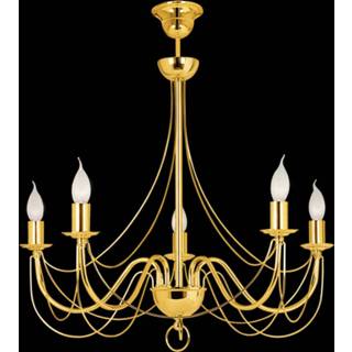 👉 Kroonluchter a++ goud staal Retro, 5-lamps 75cm,
