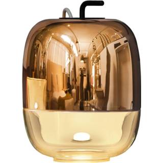 👉 Tafellamp transparant Prandina Gong T1 koper gemetalliseerd