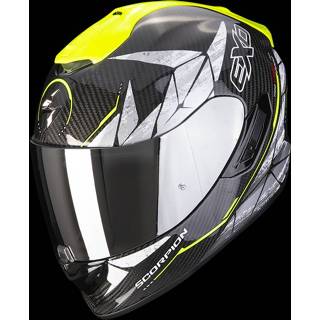 👉 Zwart geel carbon l active Scorpion Exo-1400 Air Aranea Black-Neon Yellow 3399990095262