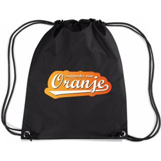 Rugzak oranje zwart nylon Supporter Van Rugzakje/sporttas - Ek/ Wk Voetbal / Koningsdag Gymtasje Zwemtasje 8720576306703