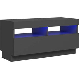 👉 Grijs Vidaxl Tv-meubel Met Led-verlichting 80x35x40 Cm 8720286218570