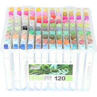 👉 Stift 4goodz 120-delige Dual Markerset In Box - Duo Stiften Penseelpunt 6013917951932