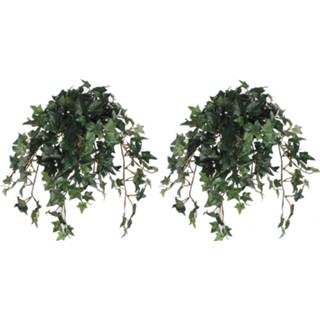 👉 Kunstplant groen 2x Stuks Hedera Klimop Kunstplanten In Pot L45 X B25 H25 Cm - 8720576251881