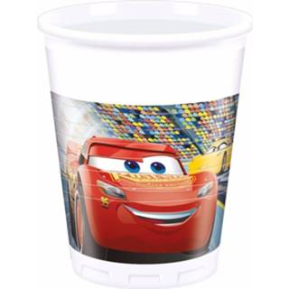 👉 Beker kunststof multikleur Disney Cars Bekers - 8 Stuks 200 Ml 5201184877982