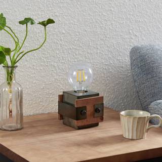 👉 Tafellamp hout metaal a++ Lindby Nilaska tafellamp, 1-lamp