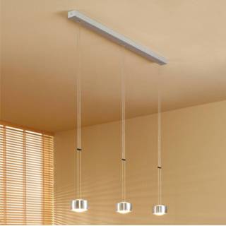 👉 Hanglamp mat zilver Hoogwaardige GRACE, 3-lichts