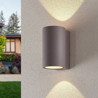 👉 Buiten wandlamp beton grijs a+ warmwit lindby LED buitenwandlamp Katalia Beton, twee lampjes