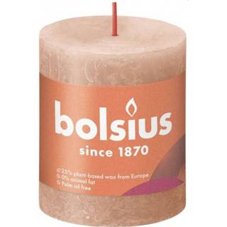 👉 Kaars Bolsius 80X68mm Caramel Rustiek 8717847148896