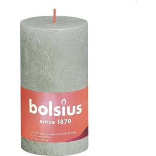 👉 Kaars groen Bolsius 130X68mm Lichtgroen 8717847142986