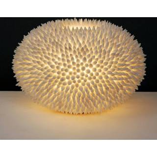 👉 Tafel lamp fiberglas a++ wit Extravagante tafellamp Sirena Bianco