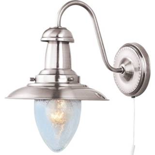 👉 Wandlamp transparant a++ searchlight zilver Fisherman in