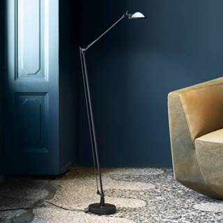 👉 Vloerlamp a++ zwart wit Luceplan Berenice zwart, kop