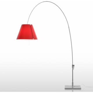 👉 Vloerlamp a++ aluminium Paolo Rizzatto vrouwen rood Luceplan Lady Costanza D13E I, alu/rood