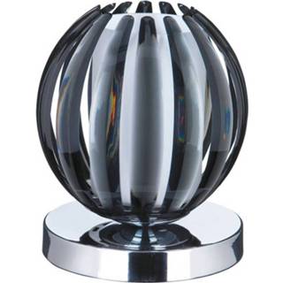 👉 Tafel lamp a++ rookgrijs Tafellamp Claw met touchfunctie, kap rook