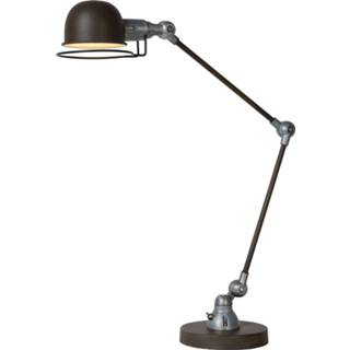 👉 Bureau lamp metaal roestbruin a++ Bureaulamp Honore in Industrial-look