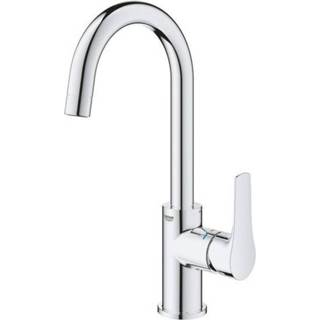 👉 Grohe Eurosmart wastafelkraan l-size met trekwaste chroom 23537003