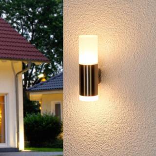 👉 Staal roestvrij Gabriel - LED-buitenwandlamp,