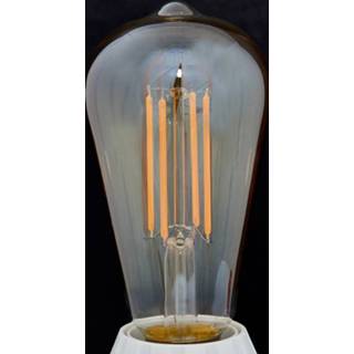 👉 E27 LED vintage gloeilamp 6W 500 lm amber 1.800 K