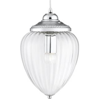 👉 Glazen hanglamp chroom Pendants met groeven