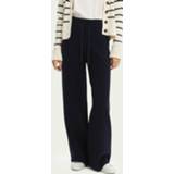 👉 Jogging broek zwart XS sweat pants vrouwen katoen Scotch & Soda Joggingbroek met wijde pijpen van biologisch 8719029719580