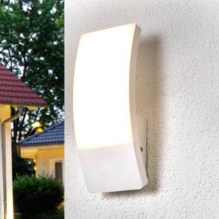 👉 Hvitt LED-utevegglys Siara i buet form