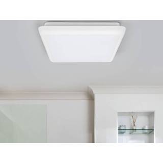 👉 Plafondlamp wit Vierkante LED Augustin, 25 cm