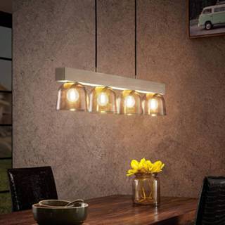 👉 Hang lamp glas rookgrijs a++ grijze Lindby Watan hanglamp met glazen